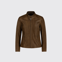 Leather biker jacket