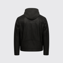 Hooded leather jacket