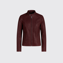 Leather biker jacket