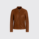 Leather biker jacket