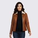 Emma Mid-Length Leather Jacket